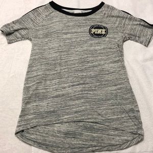 Pink - Heather Grey Size XS